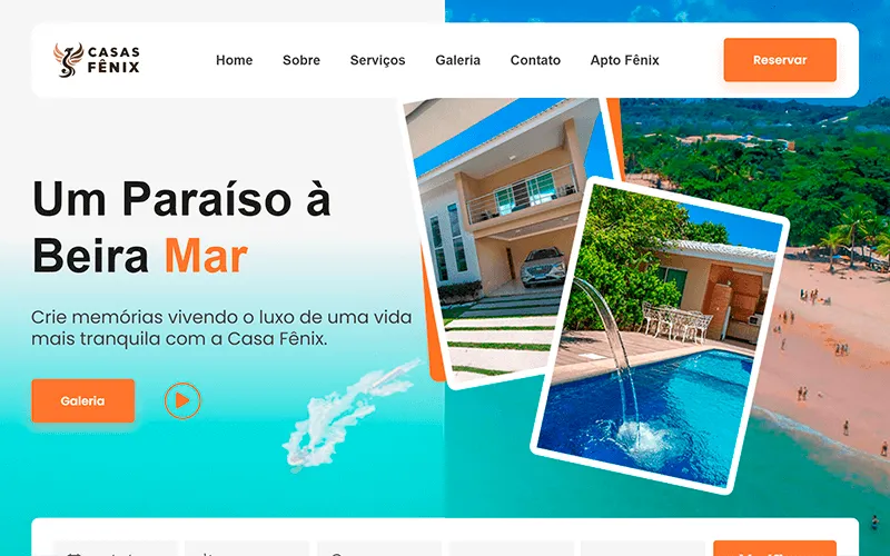 Site desenvolvido para Casas Fênix