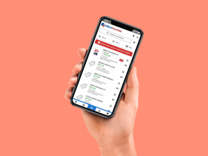 Resultado de pesquisa do preço do arroz dentro do app Preço da Hora Bahia